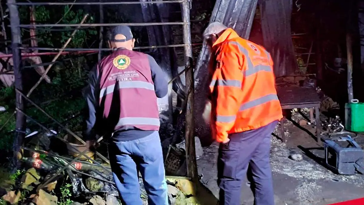 explosion de pirotecnia en Tepontla